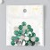 Decor for creativity plastic "Rhinestones Round. Bright green" set 36 pcs 1x1 cm