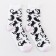 Women's socks minku "cats", white color, size 36-37 (23 cm)