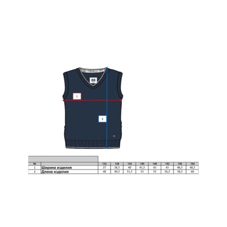 Vest for a boy, height 128 cm-9