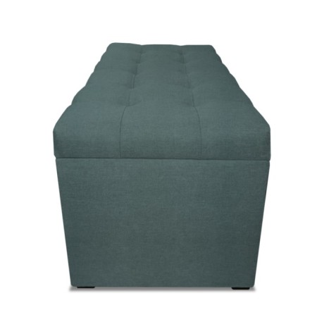 Puff with a lid and weighting, 800 × 400 × 420 mm, Velur Dream, Mint color-4