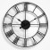 Watching clock, series: loft, smooth move, d-45 cm, black