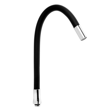 Pour for the Zein mixer, 3/4 ", flexible, silicone, stainless steel, 50 cm, plastic mesh, black-3