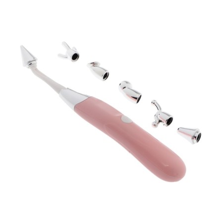 Luazon LEM-43 massage, for the face, 6 nozzles, from 2*AAA (not in set.), Pink-9