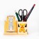 Sanding clock "Bear", with an organizer for the office, 13.5 x 13.5 x 10 cm