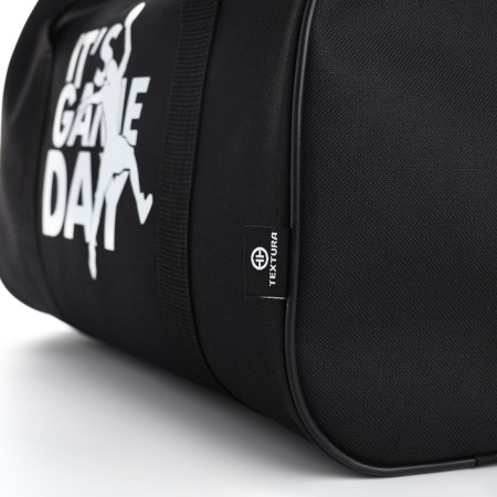 Sports bag with lightning, long belt, black color-8