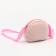 Soft bag "Bear" with a bow, the color is pale pink