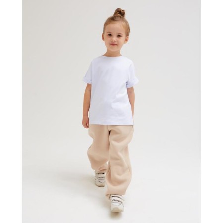 Children's pants Minaku: Basic Line Kids, beige color, height 146-6