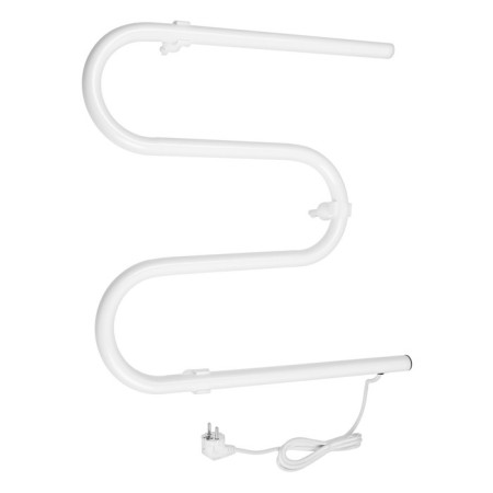 Electric heated towel rail, PE-02, M-shaped, 500x500 mm, white-2