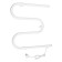 Electric heated towel rail, PE-02, M-shaped, 500x500 mm, white