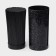 Knives stand with filler "Black granite", 22 × 11 cm, black color