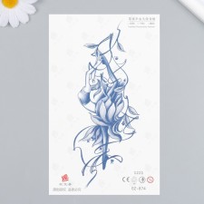 Tattoo on the body blue 