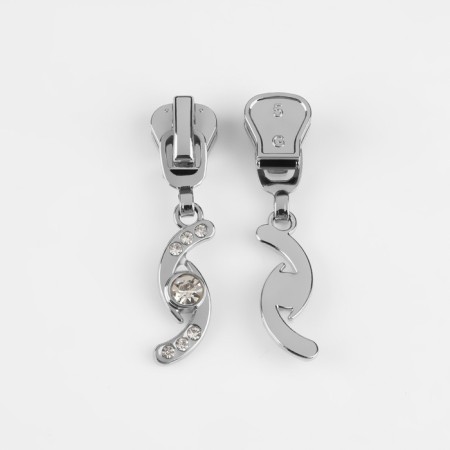 Automatic castle for lightning "Tractor", No. 5, decorative, 10 pcs, Nickel color-2