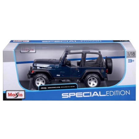 MASTO DIE-CAST Jeep Wrangler Rubicon, opening doors, 1:18, dark blue color-10