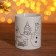Set of mug for coloring "Snowman" 250 ml, paint 6 cv 2 ml, brush