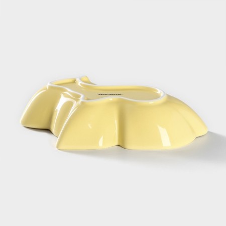 Ceramic deep “Cuties. Bunny ", 300 ml, 17.5 × 12.6 × 4 cm, yellow color-3