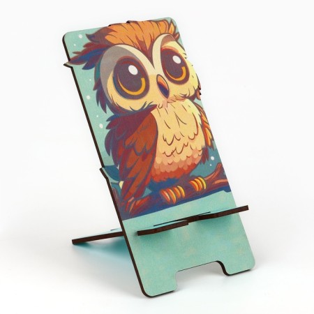 Stand for the phone "Owl", 8.9 x 16.3 cm.-1