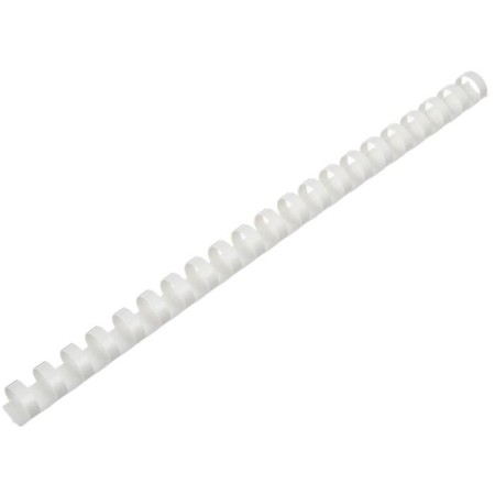 Plastic binding springs, d = 19mm, 100 pieces, sew 131-170 sheets, white, Geleos-2