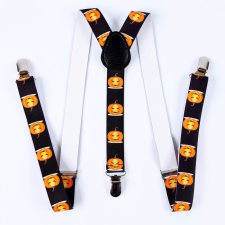 Carnival suspenders "Terrible pumpkin"-8