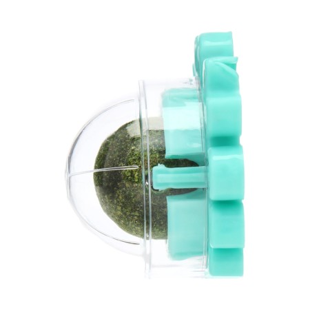 A toy for cats with cat mint "crab", 6.8 cm, turquoise-2