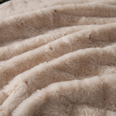 Bernard blanket, size 160x220 cm, cream color-3
