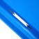 Calligrata, A4, 120 μm folder, blue, transparent top, mix