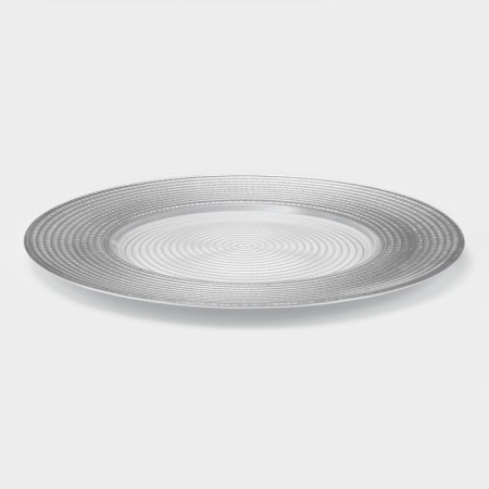 Glass Play of Seville, D = 33 cm, Silver Color-1