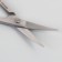 Scissors are manicure, bent, wide, 9 cm, on the blist, the color is silver, B-116-D- (FD) -sh