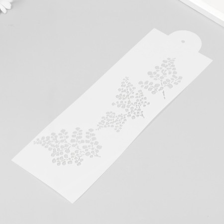 Plastic stencil "Fizalis branch" 33x9.5 cm-1