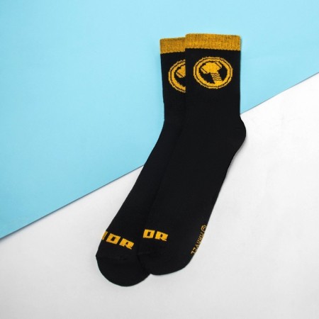 Socks "Thor", Avengers, Black, 25-27 cm-1