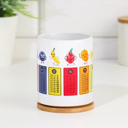 Sublimation mug "Detachment table. Fruits", with application, 320 ml-2