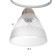 Linda chandelier 5x60W E27 white, gold 55x55x23cm