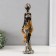 Polystone souvenir "African in gold robes with flowers, with a palactin" 10.5x9x36 cm