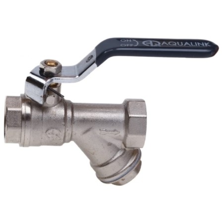 Ballic Aqualink, Pn 30 tap, internal thread 3/4 ", oblique filter, handle, nickel.-2