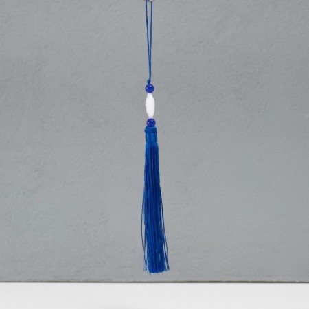 Textile suspension, plastic "Brush. Lotus" blue 1.2x2.7x14.5 cm-1