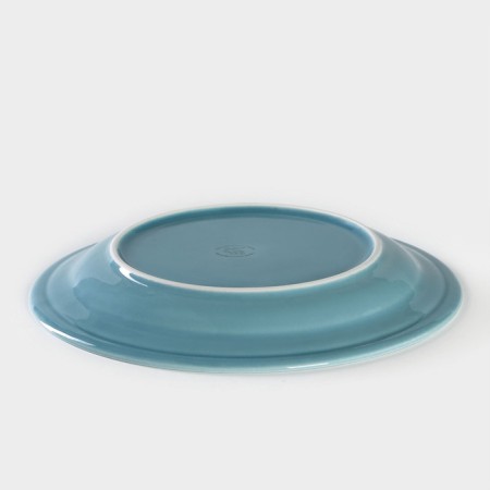 Small “watercolor” plate, d = 24 cm, blue color-2