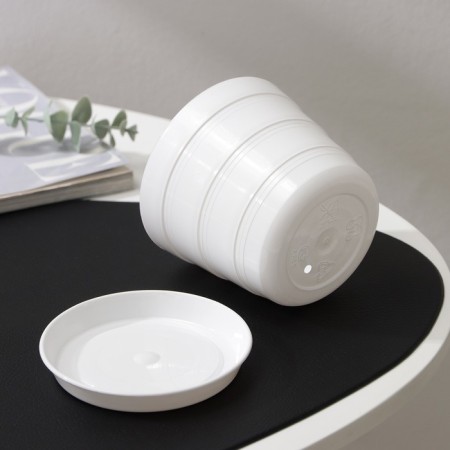 Pot with the Podon "Classic", 600 ml, white color-2