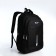 Youth backpack from textiles, 2 parts with lightning, 4 pockets, black/blue color