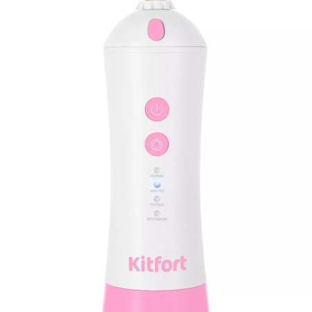 Irrigator KitFort KT-2958-1, portable, 200 ml, 4 modes, 3 nozzles, from battery, white-pink-2