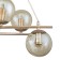 Suspended lamp 6x40W E14, size 68x37x98 cm