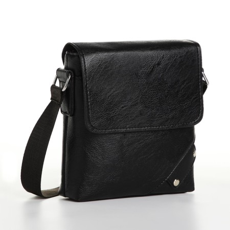 Male bag, black color