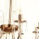 Chandelier 2459/8 E14 5W gold 75x75x85-135 cm Bayerlux