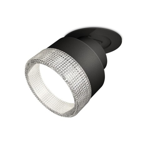 A set of a built -in rotary lamp with composite crystal Ambrella Light, Techno, XM8102540, color black sand