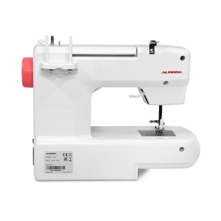 Sewing machine Aurora 525, 70 watts, 13 operations, semi-automatic, white-pink-1