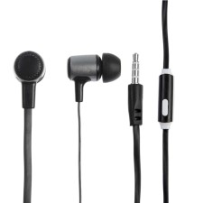 Luazon W-03 headphones, vacuum, microphone, flat wire, black