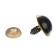 Rifle eyes with plugs, "sparkles" set 24 pcs, size 1 pcs: 2 cm, yellow color