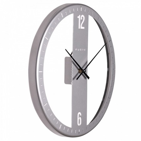 Watching interior, made of metal loft, D-32 cm, silent, gray-3