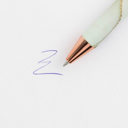 Soft-Touch pen “Golden Teacher”, ballpoint pen, blue paste, 0.7 mm, 8 pcs-3