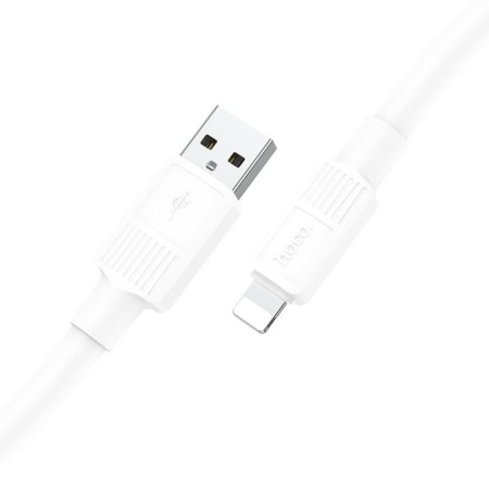 Hoco X84, Lightning cable - USB, 2.4 A, 1 m, data transfer, PVC, white