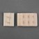 Flasp for a bra, 3 rows 2 hooks, 3.3 × 2.8 cm, 3.3 × 5 cm, 10 pcs, beige color