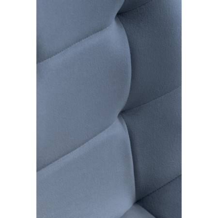 Wooden stool Filip an array of beech/velor, natural/blue 46x53x83 cm-5